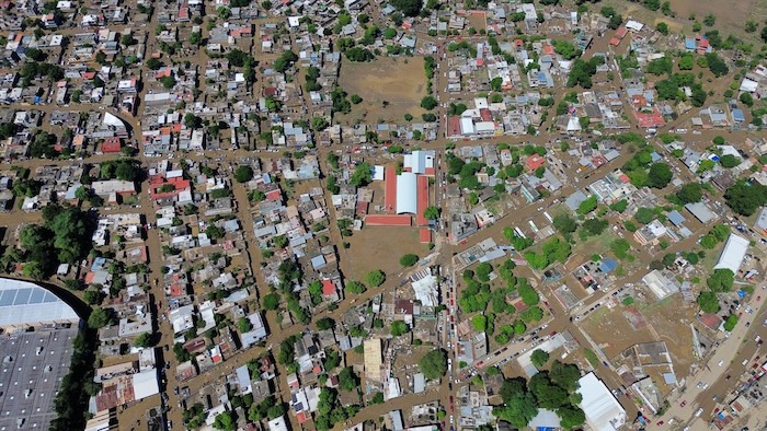 El desastre provocado por las lluvias en Poza Rica, Veracruz.