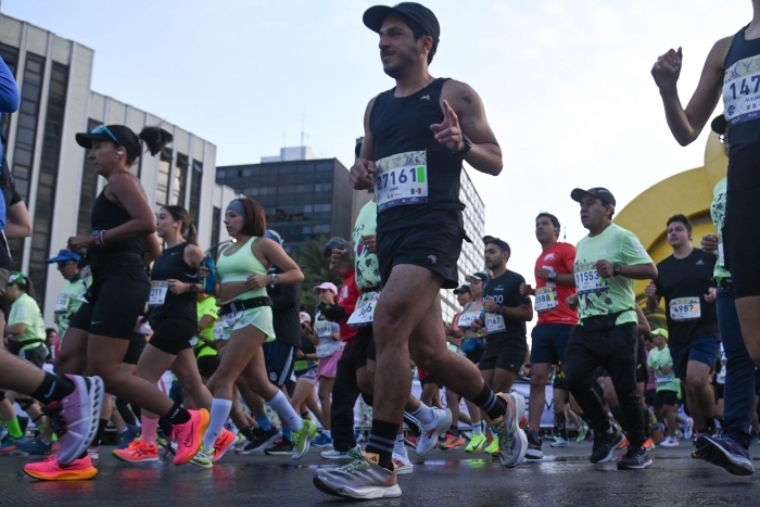 Corredores en el Maratón de la Ciudad de México BBVA