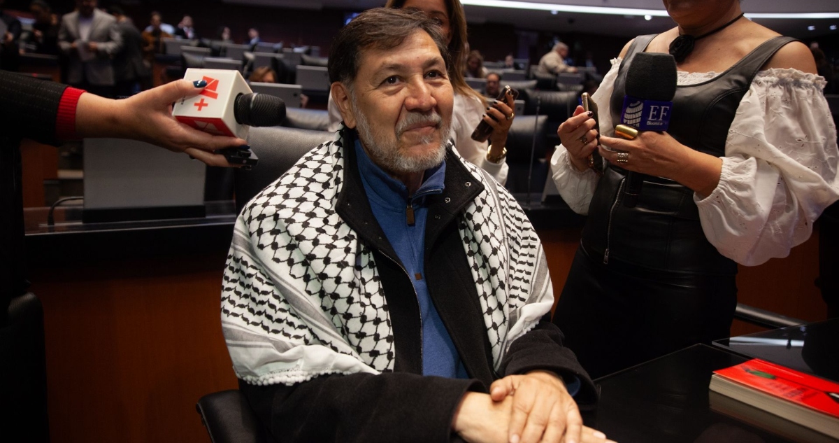 Noroña dijo que Emiratos Árabes Unidos pagará el viaje por su solidaridad con Palestina; la razón: es porque el genocidio israelí no ha parado.