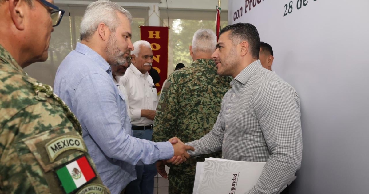 Omar García Harfuch y el Gobernador Alfredo Ramírez Bedolla