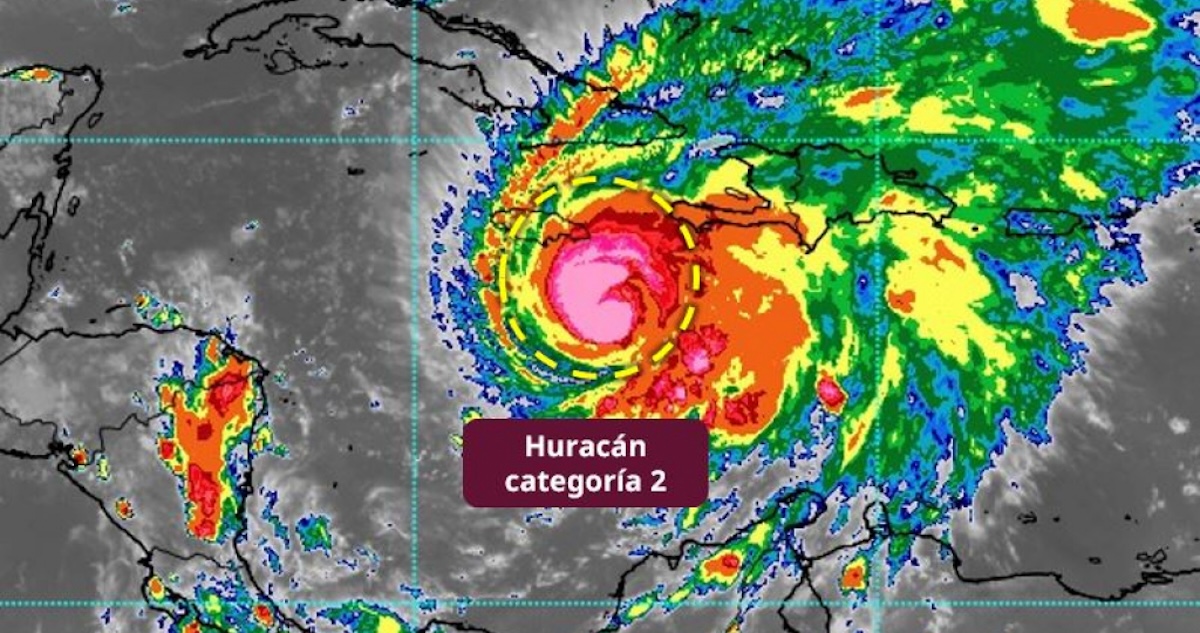 La Conagua informó que el huracán "Melissa" se intensificó a categoría 2 mientras sigue su paso por el Mar Caribe, lejos de las costas mexicanas.