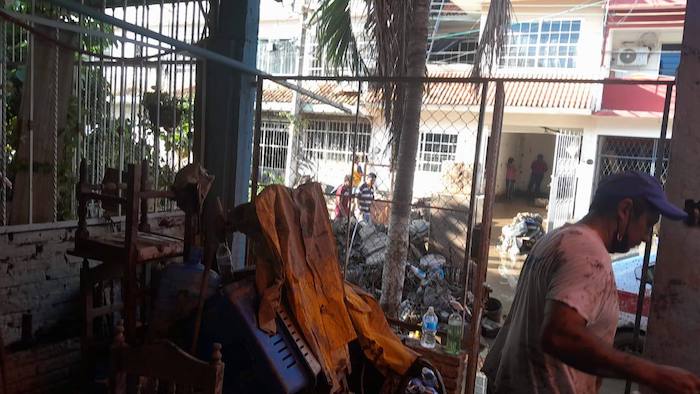 Afectaciones por lluvias en Poza Rica, Veracruz.