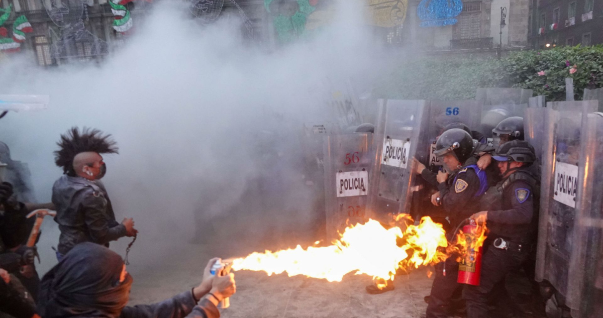 marcha 2 de octubre enfrentamientos.