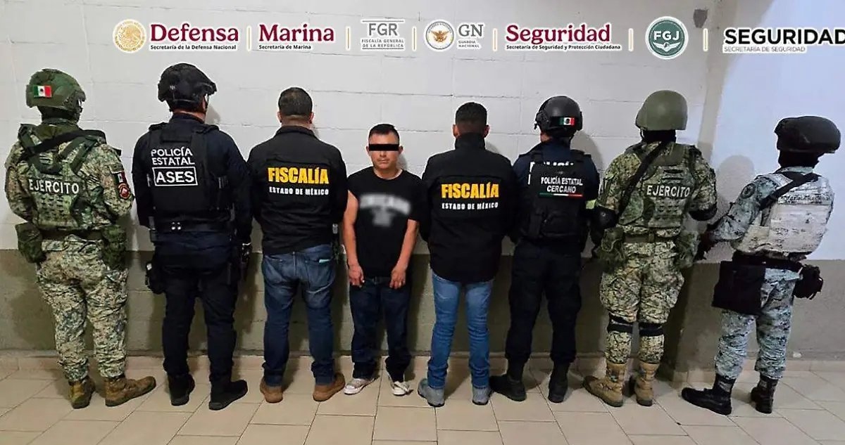 La Secretaría de Seguridad y Protección Ciudadana informó el día de hoy la detención de Néstor “N” en Malinalco, Estado de México, implicado en delitos graves.