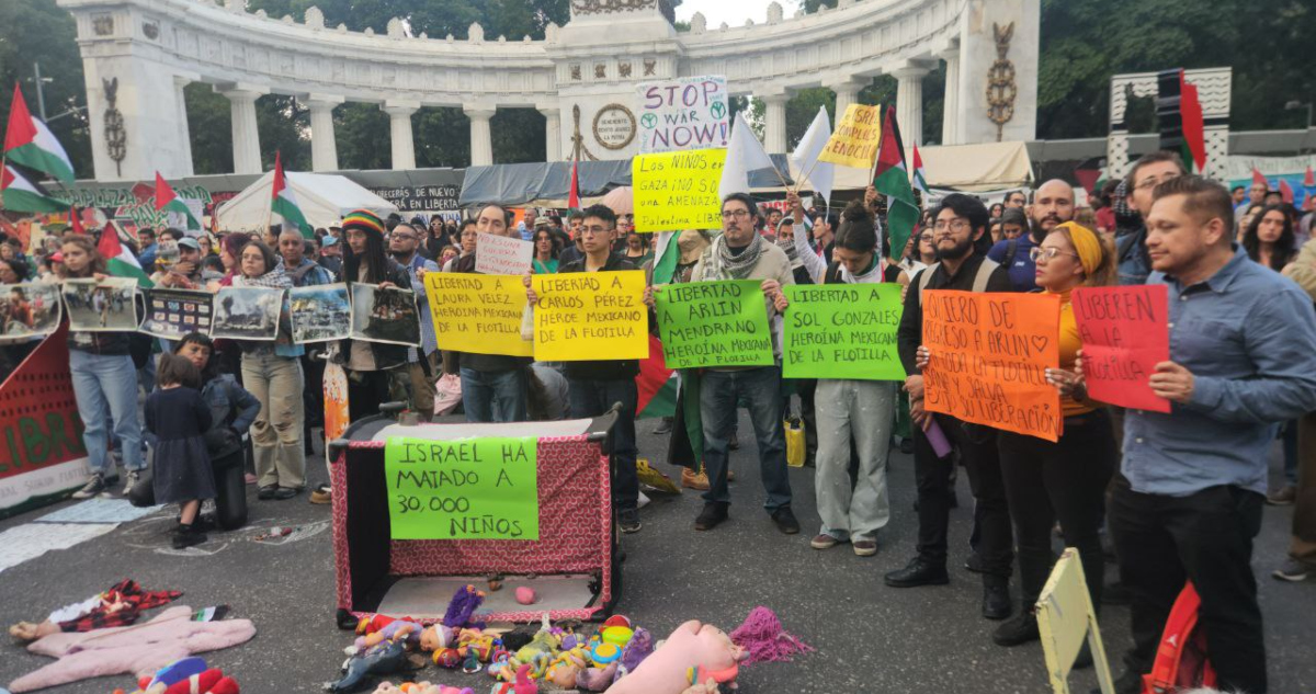 Protestas pro palestinas estallan en México