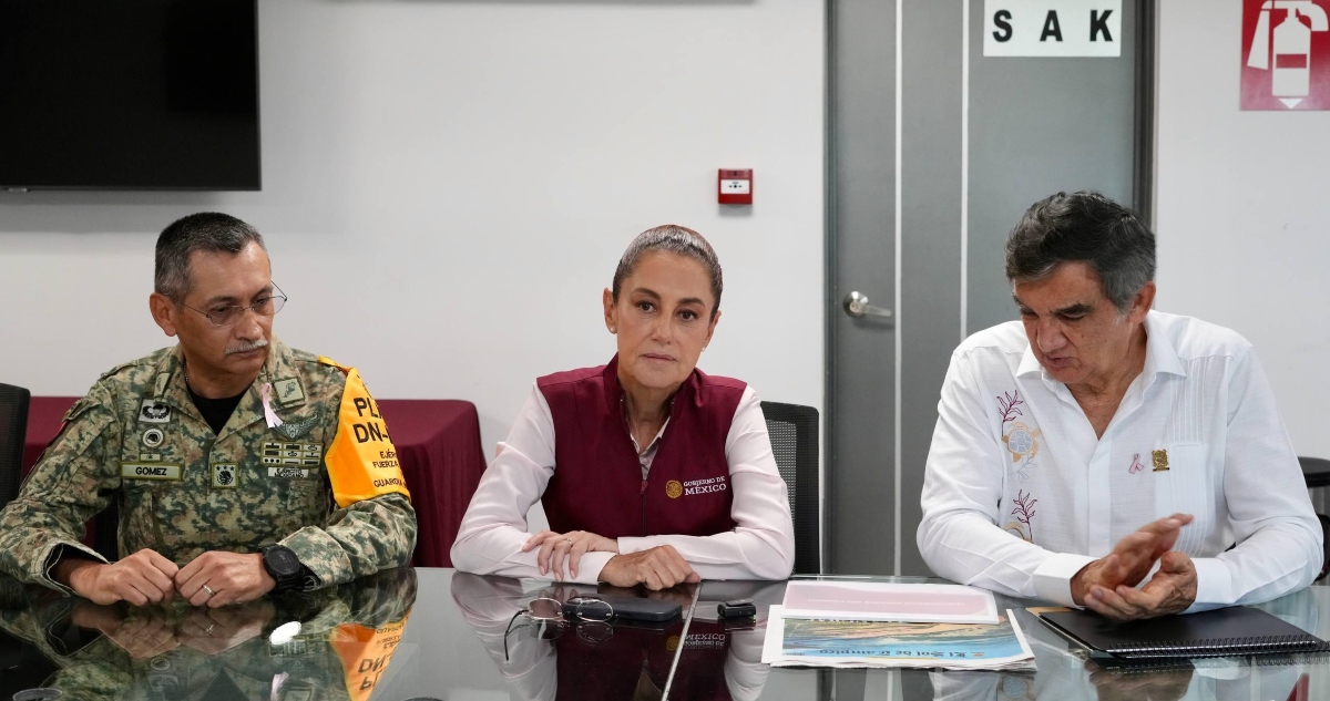 Sheinbaum descarta desbordamiento del Río Pánuco.