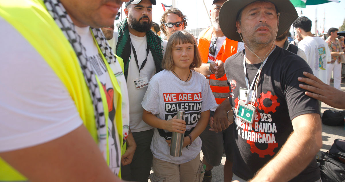 El Gobierno de Israel confirmó que la activista sueca Greta Thunberg y el resto de tripulantes de la Global Sumud Flotilla son trasladados a un puerto israelí.