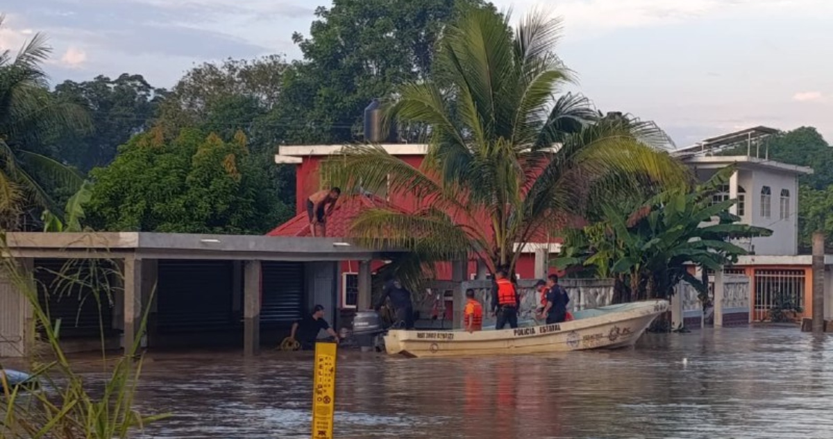 Estragos de la tormenta Raymond en Veracruz