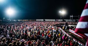 Trump frente a sus seguidores