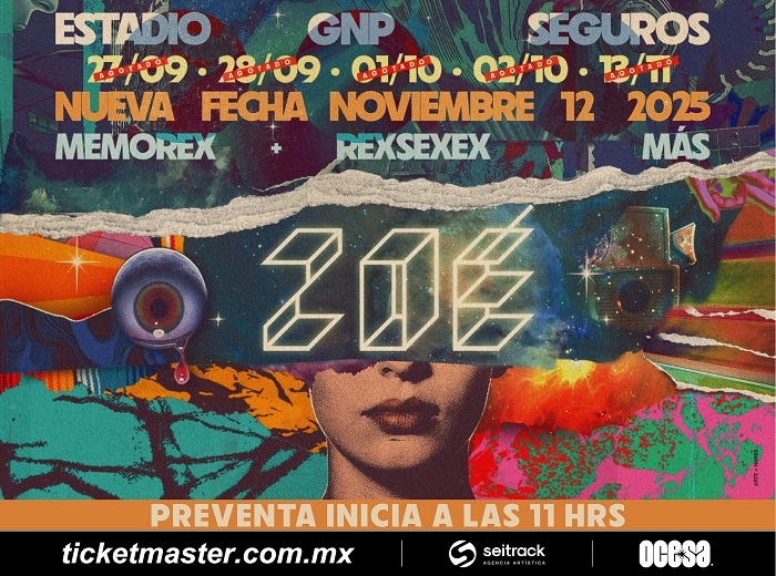 Zoé abre nueva fecha