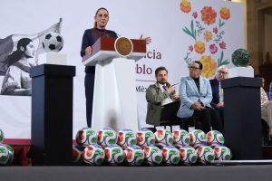 Sheinbaum y su gabinete presentaron el Mundial Social, actividades deportivas y culturales paralelas al Mundial del futbol.