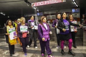 Brugada presentó la campaña "Si te tocan, nos toca" contra la violencia de género en CdMx.