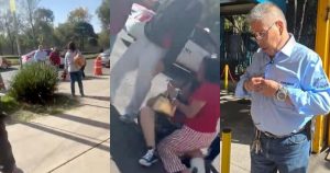 El guardia agredió a la mujer y a la alumna en muletas en la entrada del CCH Vallejo, de la UNAM.