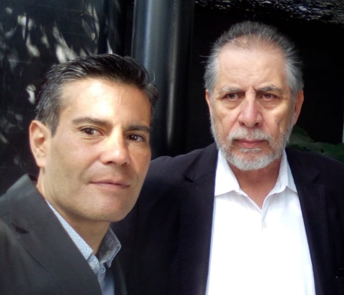 Ortiz Padilla al frente de la movilización.