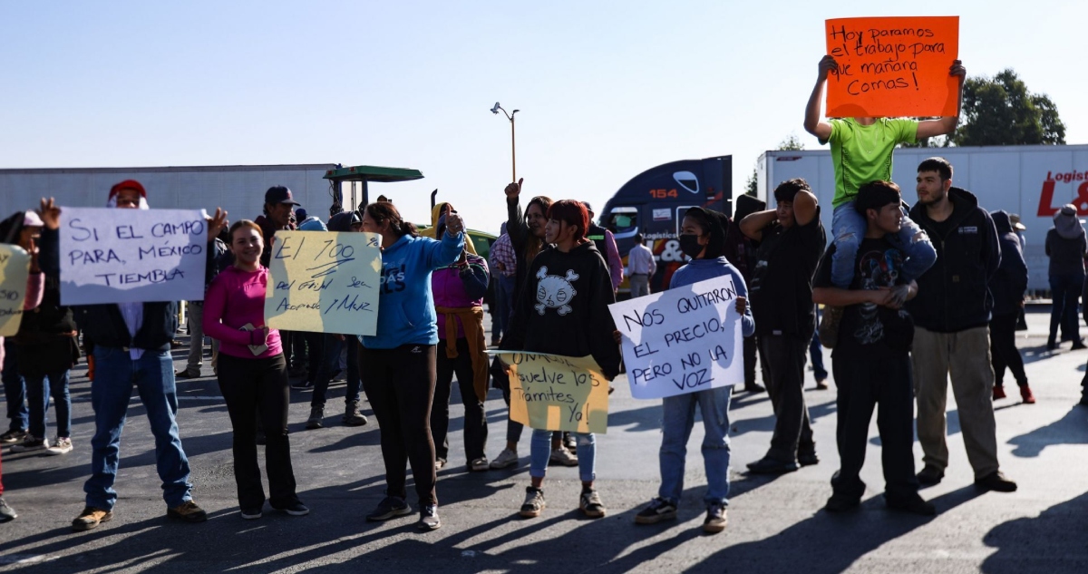 Campesinos anuncian paro nacional y toma de aduanas el próximo 24 de noviembre