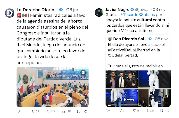 Salinas Pliego trajo a “experto” en mentiras con La Derecha Diario