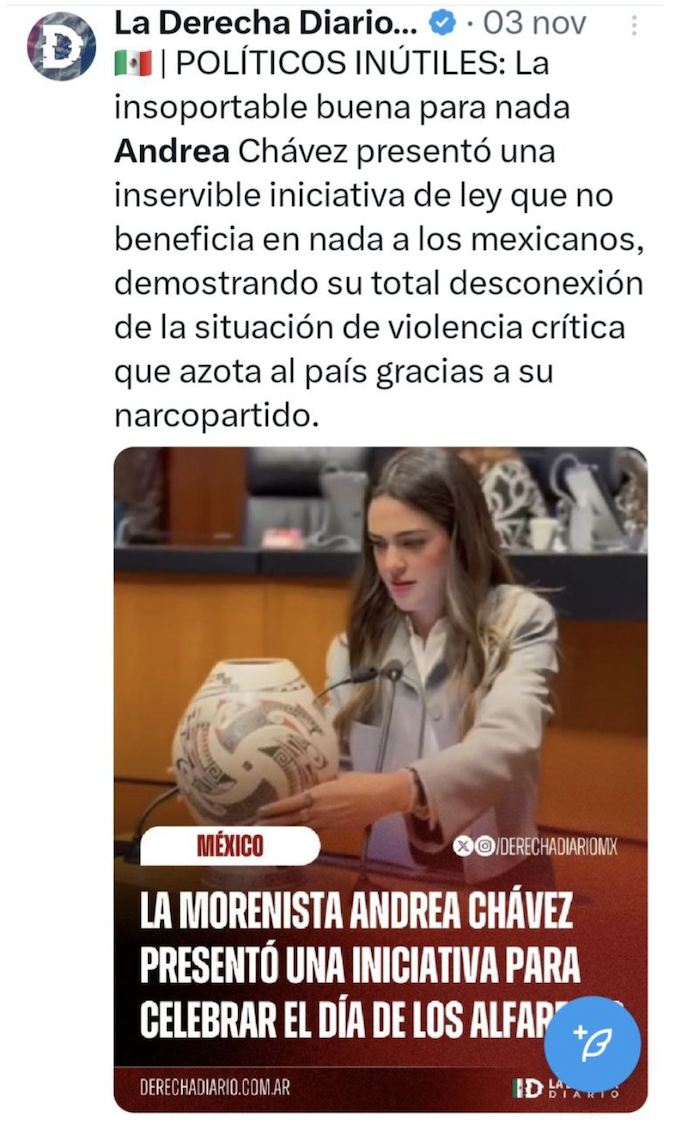 Salinas Pliego trajo a “experto” en mentiras con La Derecha Diario