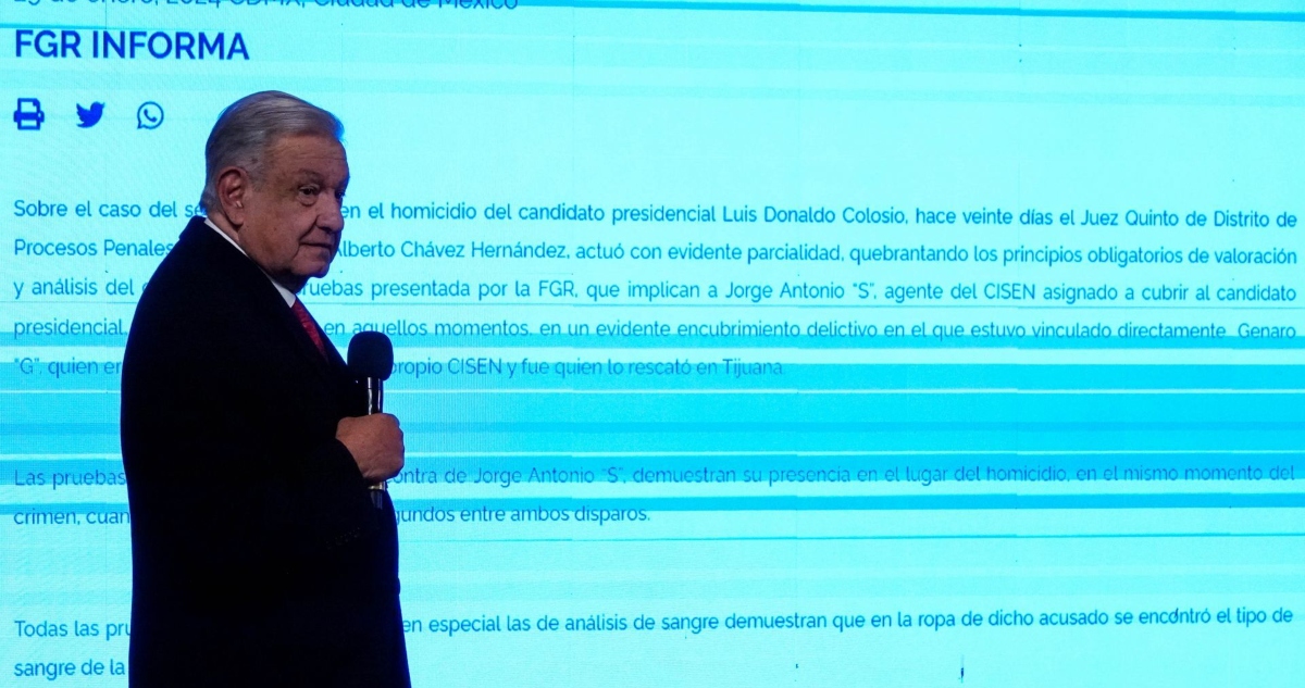 El Gobierno Federal detuvo a otro implicado en el caso Colosio.