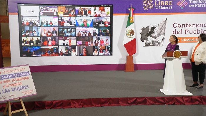 Los 31 gobernadores y gobernadoras, así como la Jefa de Gobierno, firmaron el Compromiso Nacional por la vida, la felicidad y el respeto a las mujeres.