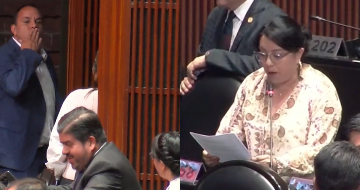 La Diputada Martha Aracely Cruz Jiménez, del PT, denunció a Cuauhtémoc Blanco de acoso por lanzarle un beso en la sesión del 25N. Fue canalizada al Comité de Ética de la Cámara de Diputados.