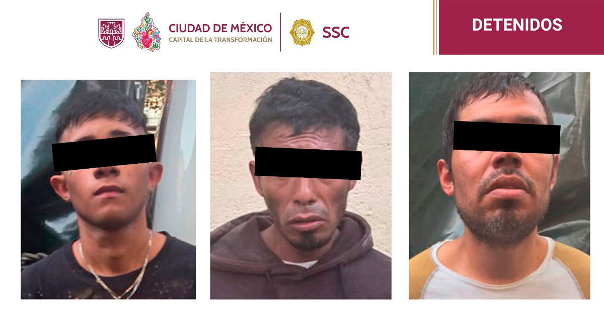 Detenidos en la CdMx tres personas por robar un local de venta de ropa