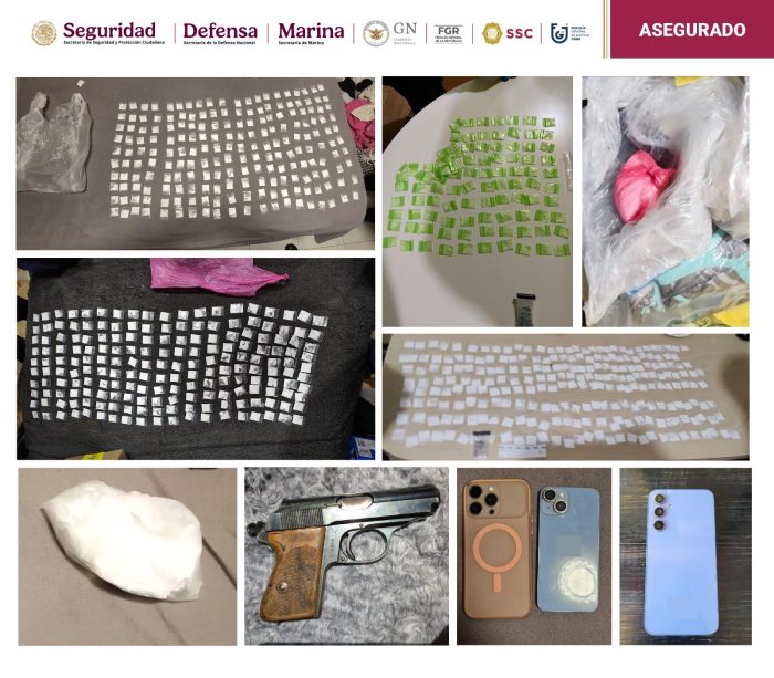 Las autoridades de la Ciudad de México detuvieron este lunes a seis presuntos miembros de una célula delictiva dedicada al robo a casa habitación y al narcomenudeo