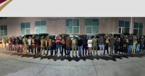 La PGJ de Hidalgo y la Policía Estatal detuvieron el pasado 5 de noviembre en el municipio de Atotonilco de Tula, Hidalgo, a 23 presuntos criminales.