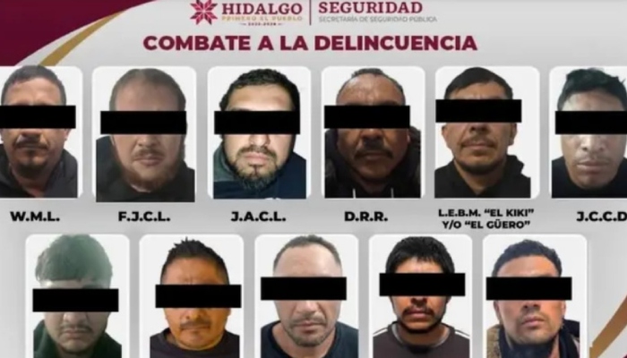 The PGJ of Hidalgo and the State Police arrested 23 alleged criminals on November 5 in the municipality of Atotonilco de Tula, Hidalgo. 