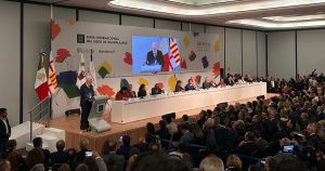 La ceremonia de inauguración de la FIL Guadalajara 2025 contó con la participación del Secretario de Economía, Marcelo Ebrard, y del escritor Amin Maalouf.