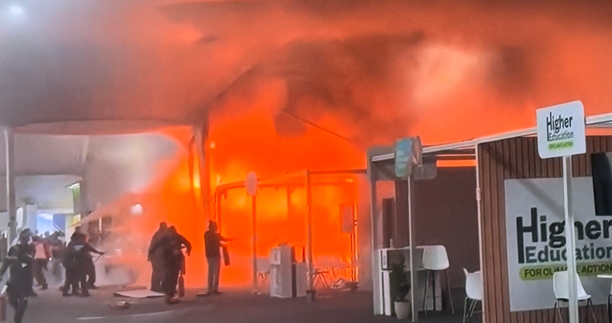 Un incendio se registró la tarde este jueves en la sede donde se desarrolla la COP30 de la ONU), en Belém, capital del estado de Pará, Brasil.