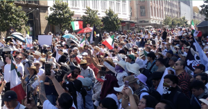 La "movilización de la Generación Z” del sábado 15 de noviembre, donde los jóvenes de la generación z se asomaron a cuentagotas.