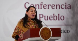 María Luisa Albores González, directora general de Alimentación para el Bienestar, presentó la mañana de este jueves el Plan Nacional de Maíz Nativo.