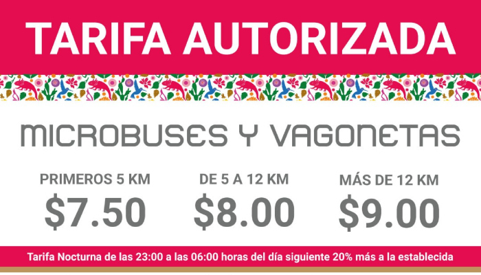 New transportation rateCdMx.