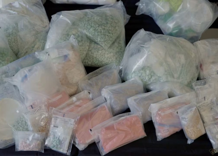 Ontario Police found a spectacular amount of fentanyl, the largest in its history, in a raid in the province of Windsor; two Canadians fell.