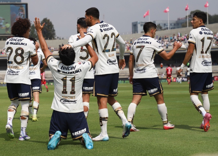 Pumas cerró en casa su participación en el torneo regular de Apertura 2025 con una goleada a los Xolos en el Estadio Olímpico Universitario con 4 goles a 1.
