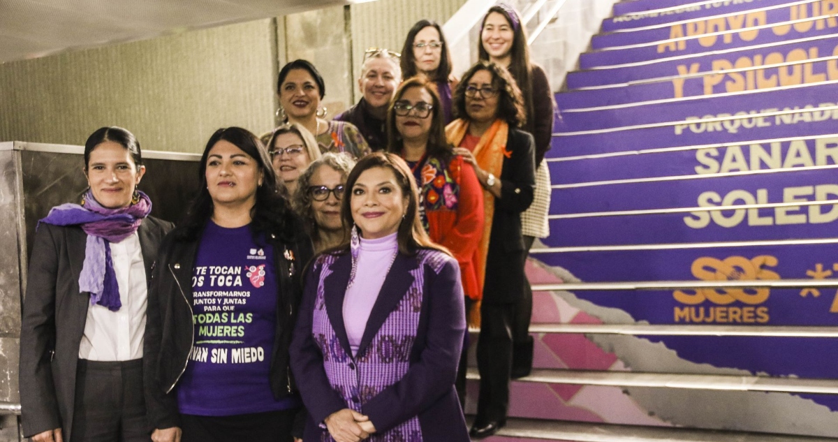 La Jefa de Gobierno de la CdMx, Clara Brugada, encabezó el inicio de la campaña "Si te tocan, Nos toca".