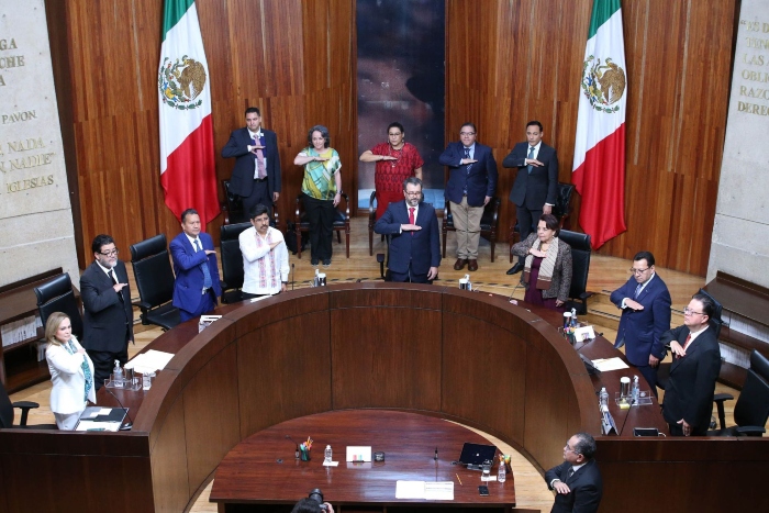 Gilberto Bátiz García tomo protesta como magistrado presidente del Tribunal Electoral del Poder Judicial de la Federación (TEPJF)