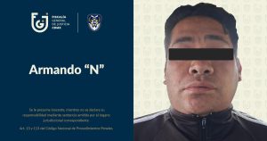 Fiscalía CdMx detiene a Armando "N", presunto feminicida.
