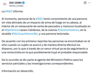 Balacera en el Centro Histórico SSC