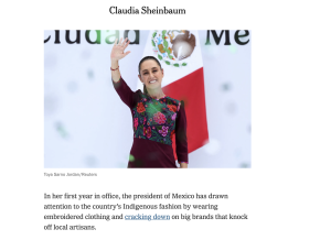 Sheinbaum es una de las pocas figuras políticas que aparecen en la lista del NYT.