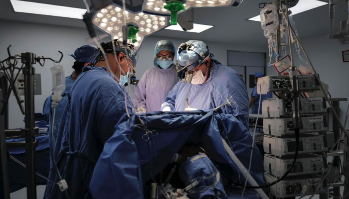 Cirugía de corazón abierto.