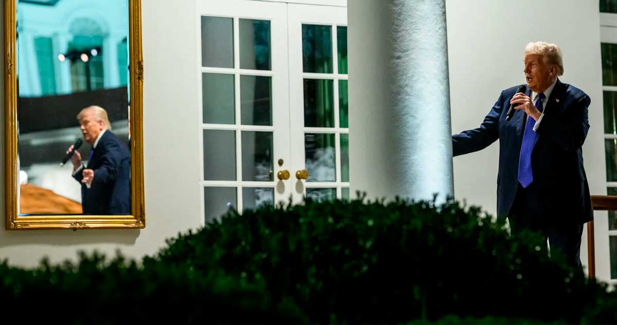 El ego de Trump toca visas, monedas y hasta instituciones: pone su nombre, o su cara