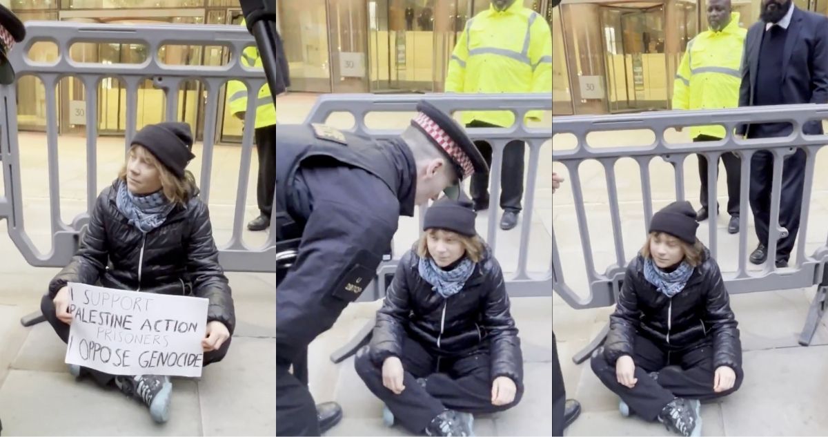 Greta Thunberg fue detenida en Londres durante una protesta en apoyo a los cuatro miembros de la organización Palestine Action que siguen encarcelados.