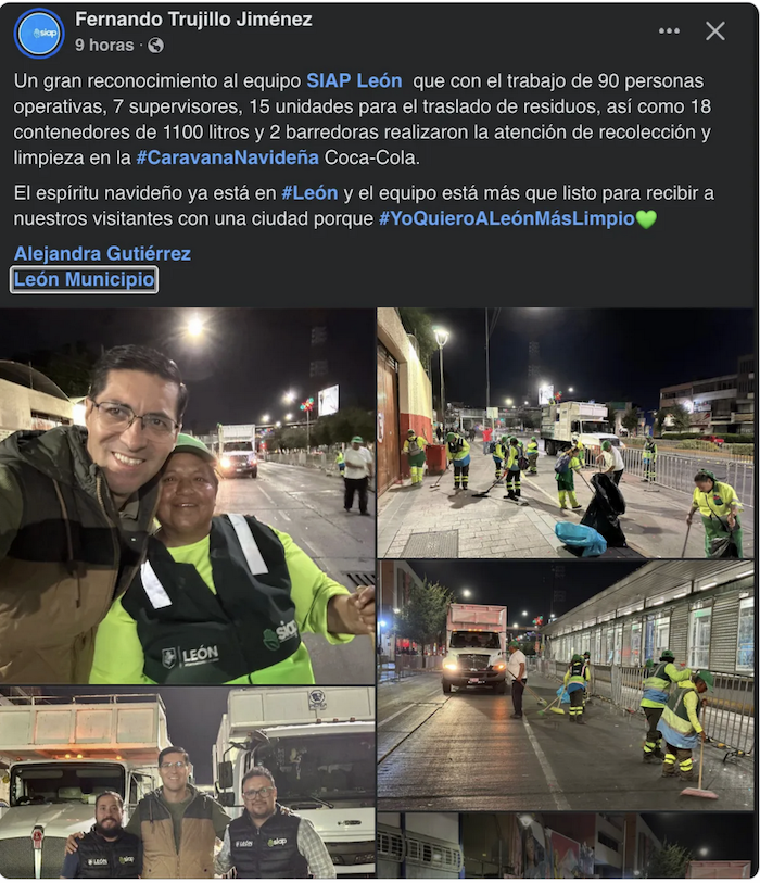 León, Guanajuato fue sede de la caravana de Coca-Cola en 2024.