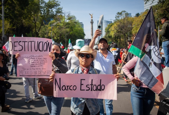 La Marcha de la Generación Z que se celebró este domingo en la CdMx congregó alrededor de 300 personas y concluyó con saldo blanco.