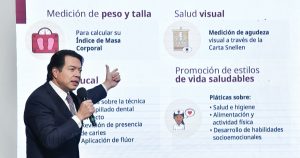 Mario Delgado pidió a los padres de familia que lleven a sus hijos a cita en las clínicas de salud si su diagnóstico reveló alguna necesidad de atención médica.