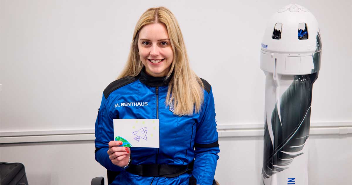 Michaela Benthaus hace historia como la primera persona en silla de ruedas que viaja al Espacio