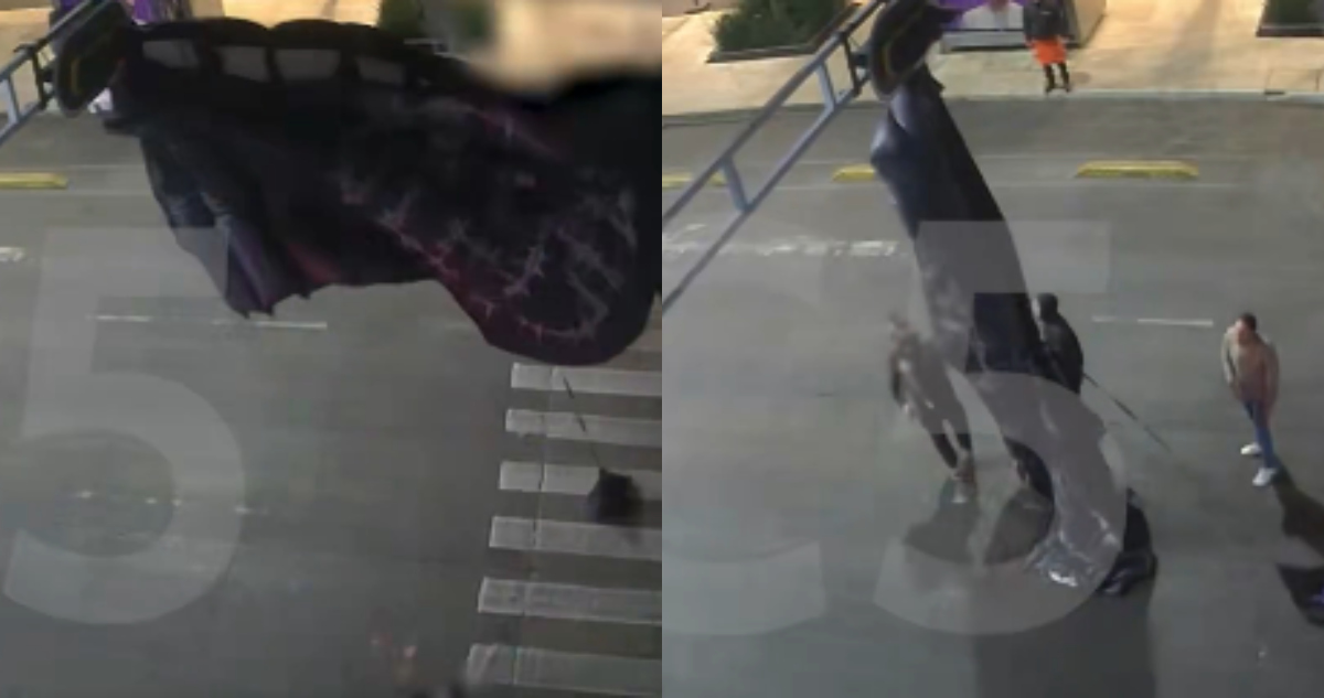 VIDEO ¬ Un paracaidista queda atorado en Balderas.