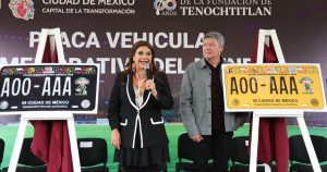 Placas conmemorativas para el Mundial 2026.