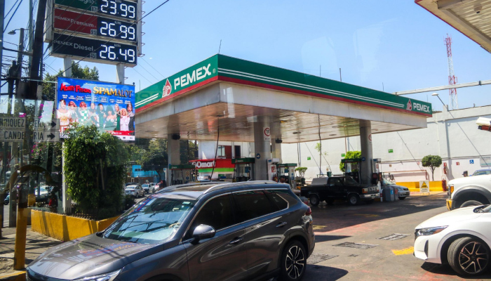 Precio de la gasolina en enero.